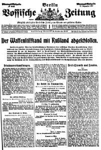 Der Waffenstillstand mit Russland