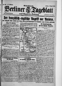 Der französisch-englischer Angriff vor Amiens