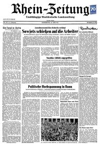 Sowjets schießen auf Arbeiter