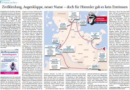 Himmlers Flucht – Zivilkleidung, Augenklappe, neuer Name
